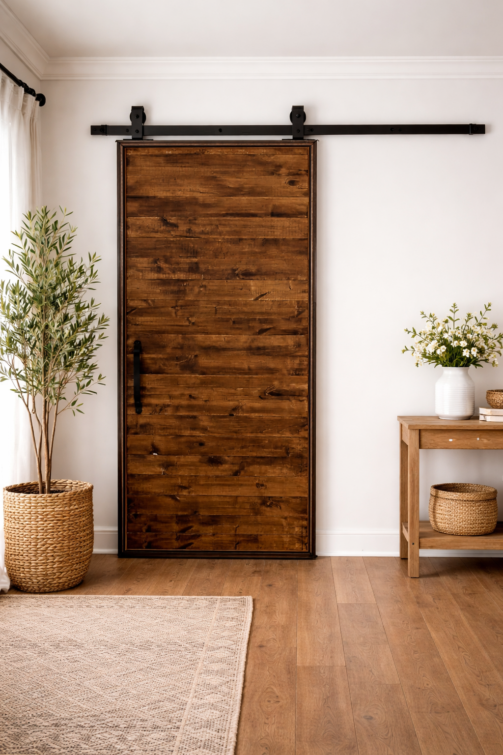 Wood Barn Door - Steel Glass and Style Custom